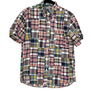 A BATHING APE PIRATE STORE PLAID BUTTON DOWN SHIRT